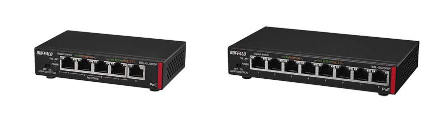 バッファロー、PoE＋対応の法人向けレイヤー2アンマネージスイッチ発売へ