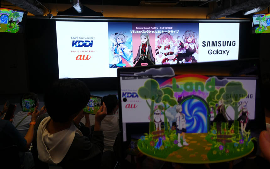 VTuberの3Dトークライブの様子