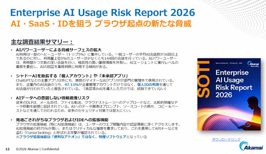2026年エンタープライズAIの利用に関するリスクレポートの主な調査結果サマリー
