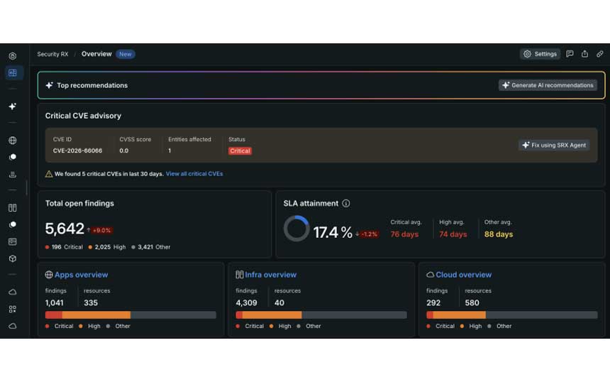 New Relic、脆弱性管理「Security RX」を提供開始　AIで修正案生成まで自動化