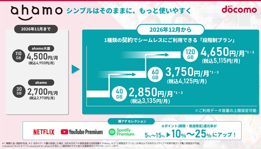 リニューアルするahamoの概要