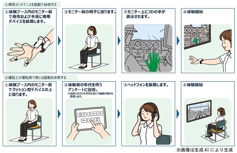 実証における体験の流れ