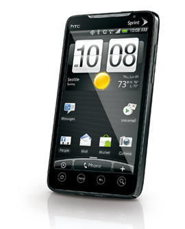 米スプリント・ネクステルが北米で展開するWiMAXとCDMA2000のデュアルモードAndroid端末「HTC EVO 4G」