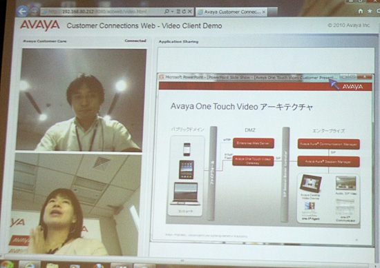 Avaya One Touch Videoのデモ