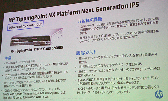 HP TippingPoint NX Platform Next Generation IPSの概要