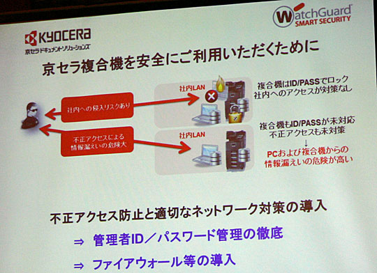 複合機のセキュリティ強化という観点からUTMを販売する京セラドキュメントソリューションズジャパン
