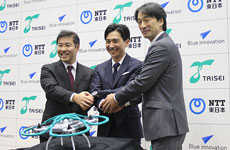屋内ドローンで残業監視という「新しい時代」――NTT東日本らが来春サービス開始へ