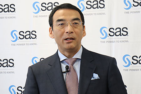 SAS Institute Japan 代表取締役社長 兼 SAS Institute 日本・韓国 地域統括 バイスプレジデントの堀田徹哉氏
