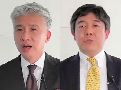 サイレックス・テクノロジー 代表取締役社長の三浦暢彦氏（左）と、 執行役員の綱嶋和也氏