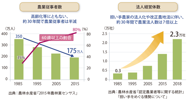 図表1 国内農業の市場環境